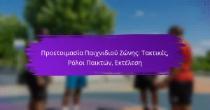 Προετοιμασία Παιχνιδιού Ζώνης: Τακτικές, Ρόλοι Παικτών, Εκτέλεση